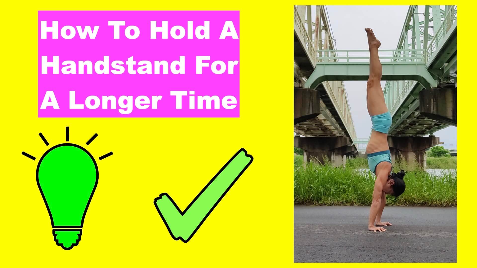 How to hold a handstand for a longer time turorial